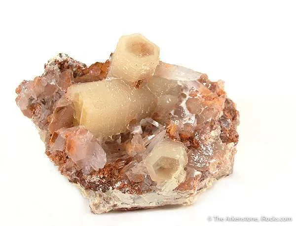 Charlesite and Sturmanite With Calcite - image 1