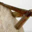 Childrenite on Feldspar - image 2