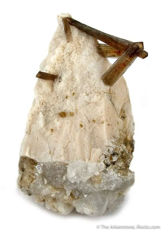 Childrenite on Feldspar image