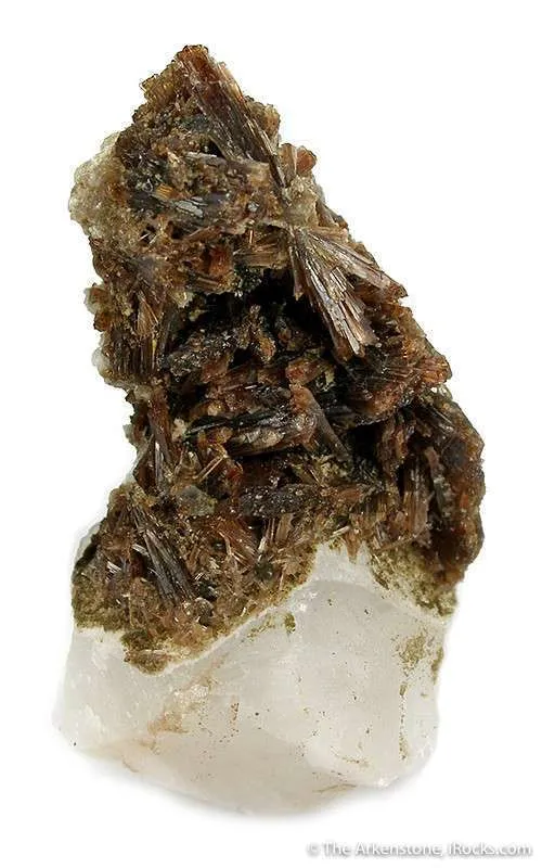 Childrenite on Quartz image