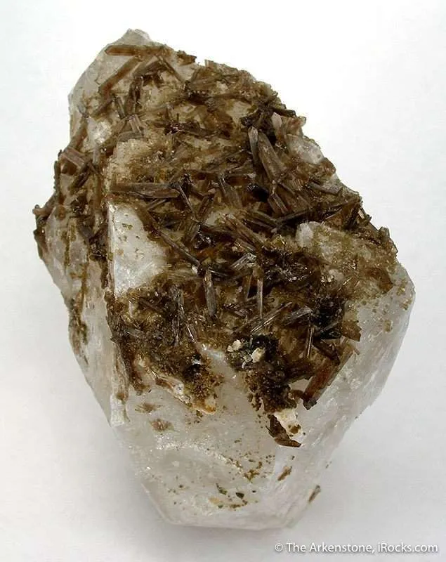 Childrenite on Quartz image