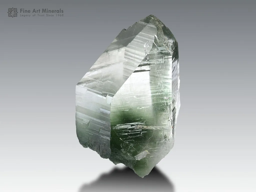 Chlorine and Byssolite included Quartz from Pakistan image