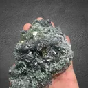 Chlorine needle Quartz cluster with lustrous cubic Pyrite and Galena from Bulgaria, Smolyan Province, Madan ore field, Septemvri Mine - image 5