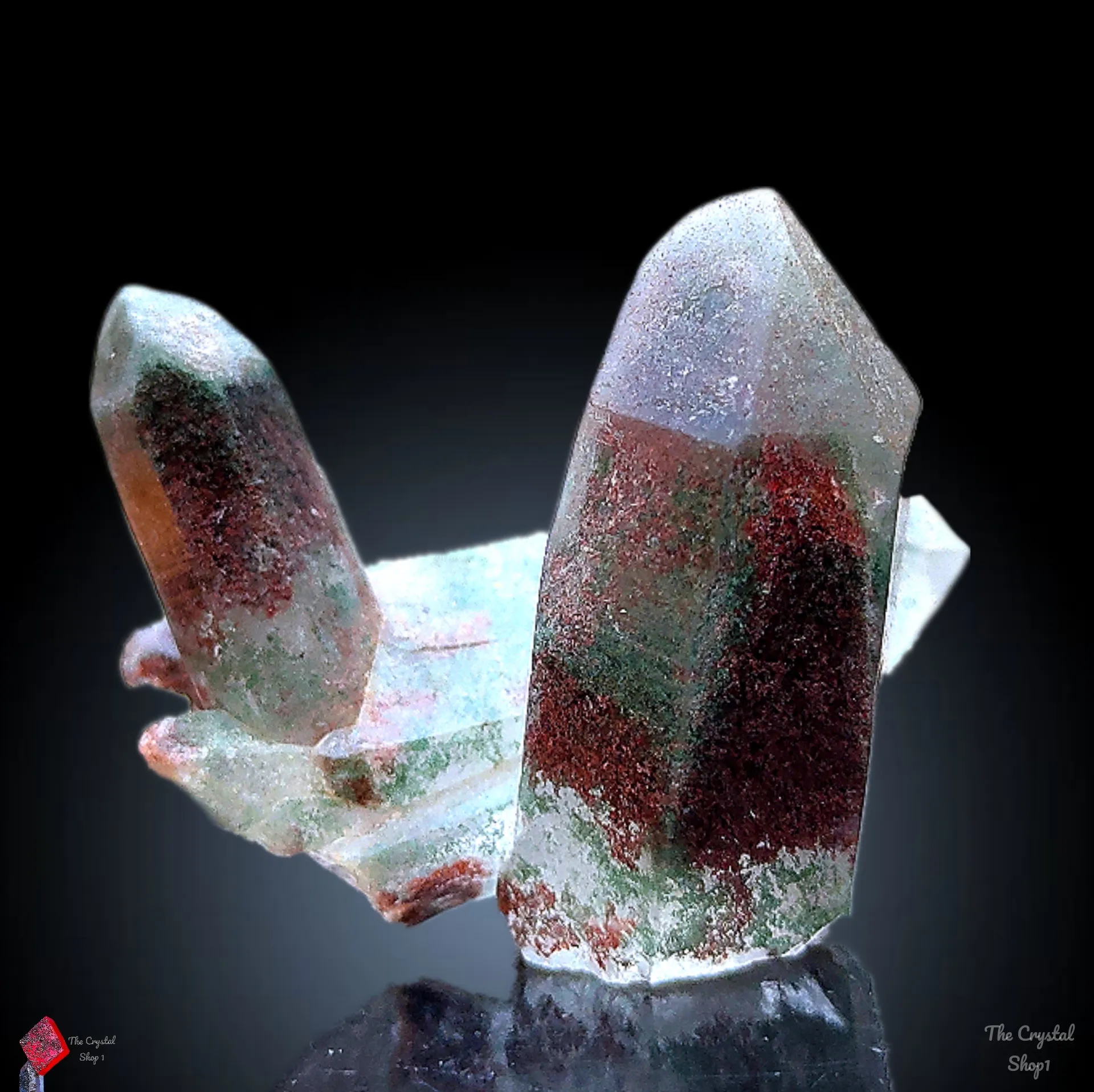 Chlorite Garden Phantom Himalayan Crystal  from India, Himachal Pradesh, Kullu valley - image 1