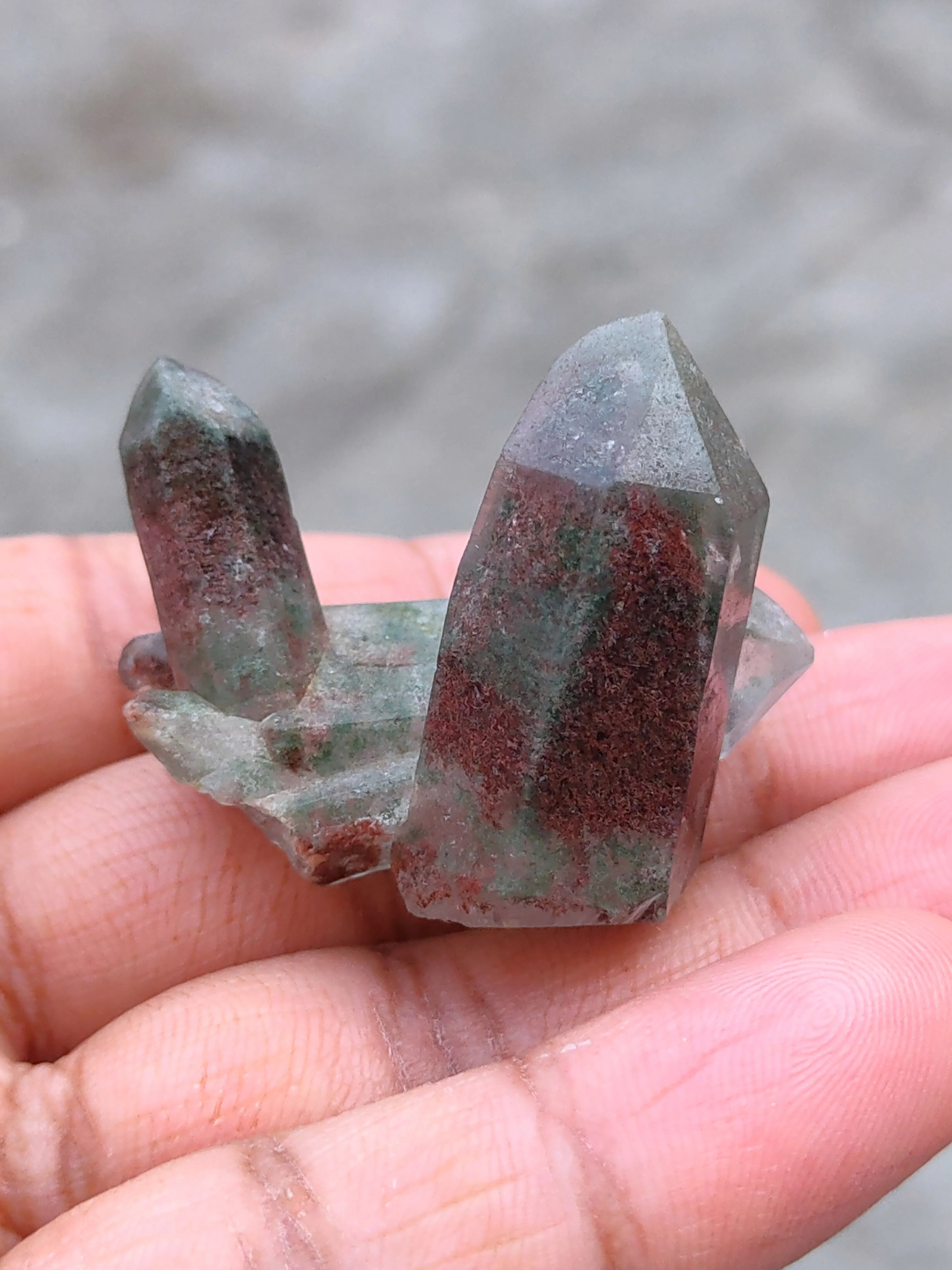 Chlorite Garden Phantom Himalayan Crystal  from India, Himachal Pradesh, Kullu valley - image 9