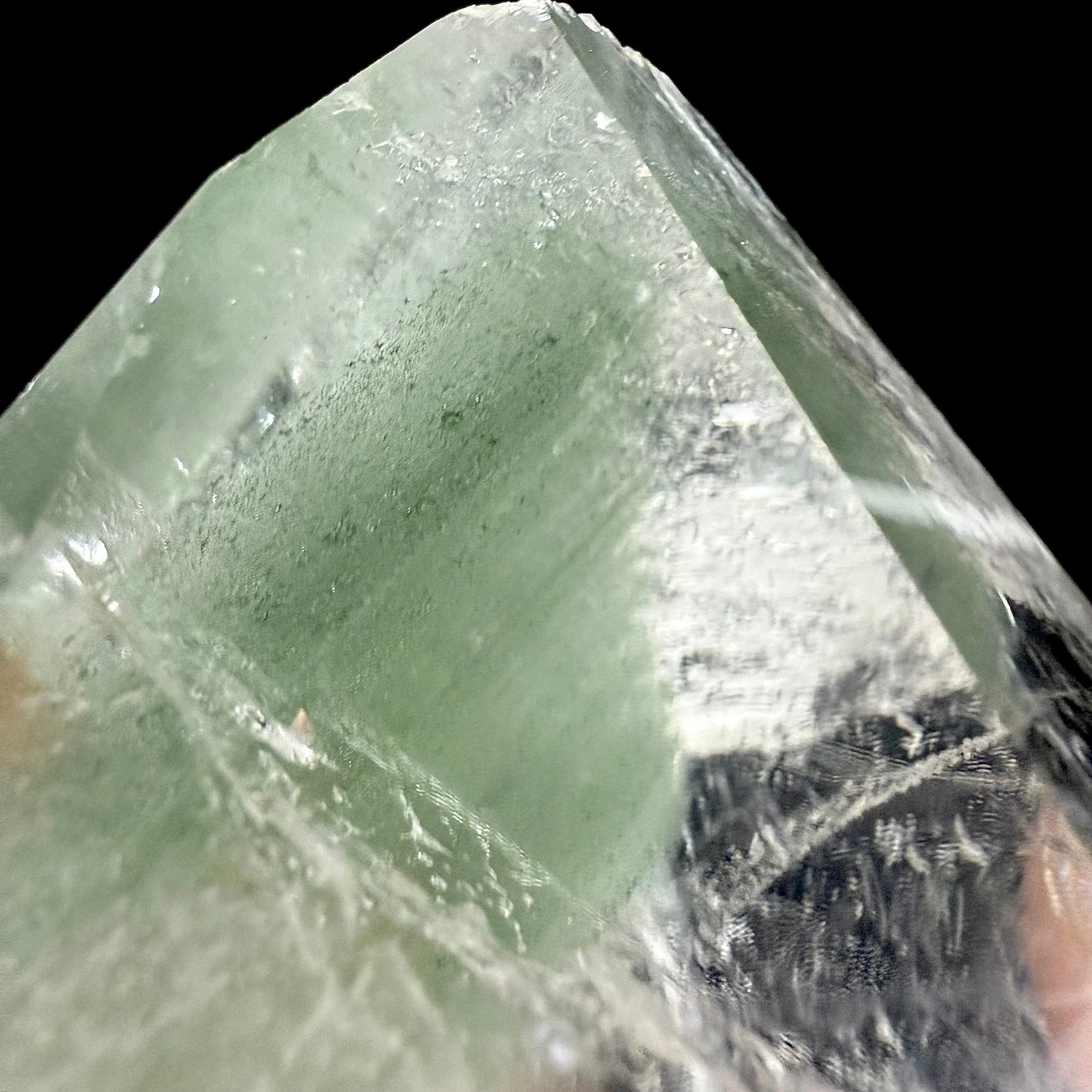 Chlorite in Clear Quart Point | SELF STANDING | Large Quartz Point | Fine Mineral | Superb Minerals | Collectors Piece - image 4