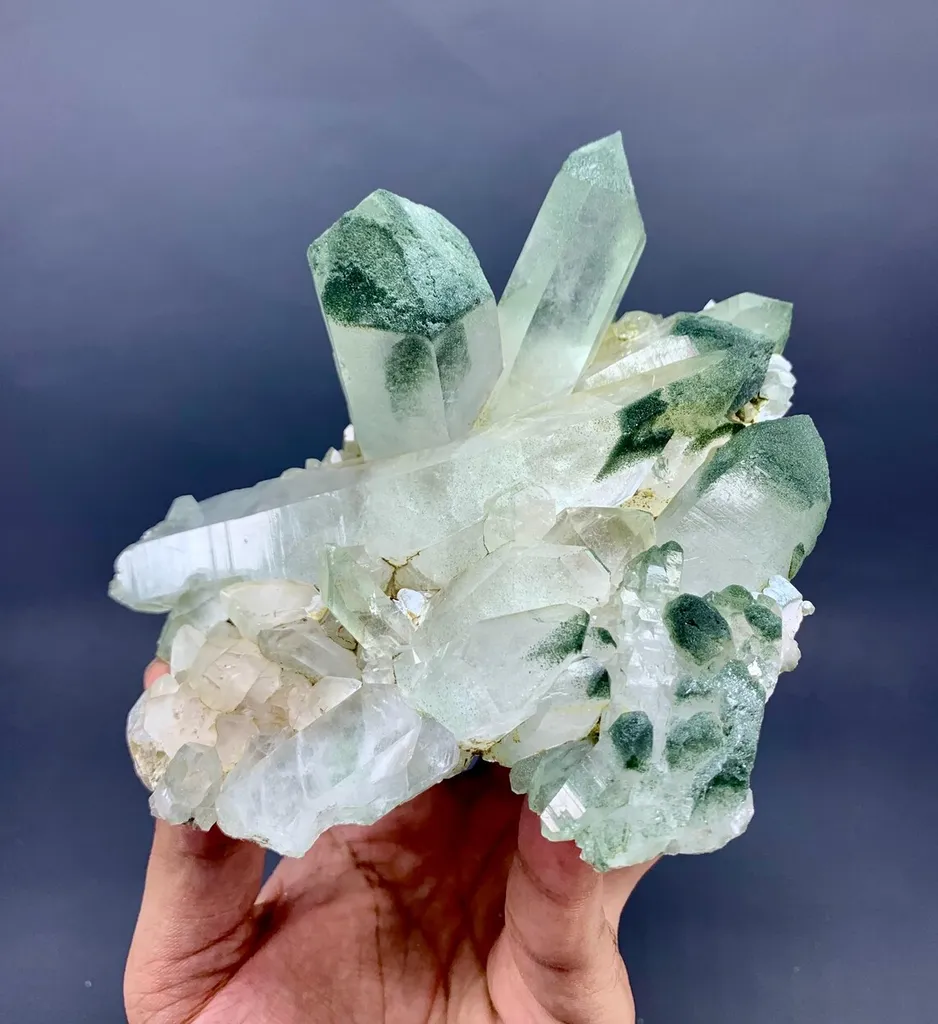 Chlorite included Phantom Quartz from Pakistan - image 5