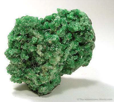 Chrome Grossular Garnet With Diopside image