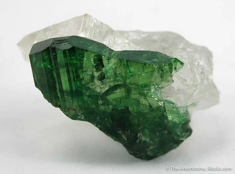 Chrome Tourmaline With Quartz image