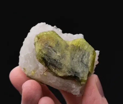 Chrysoberyl on Quartz