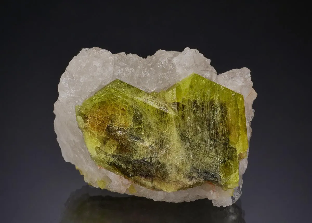 Chrysoberyl on Quartz - image 1