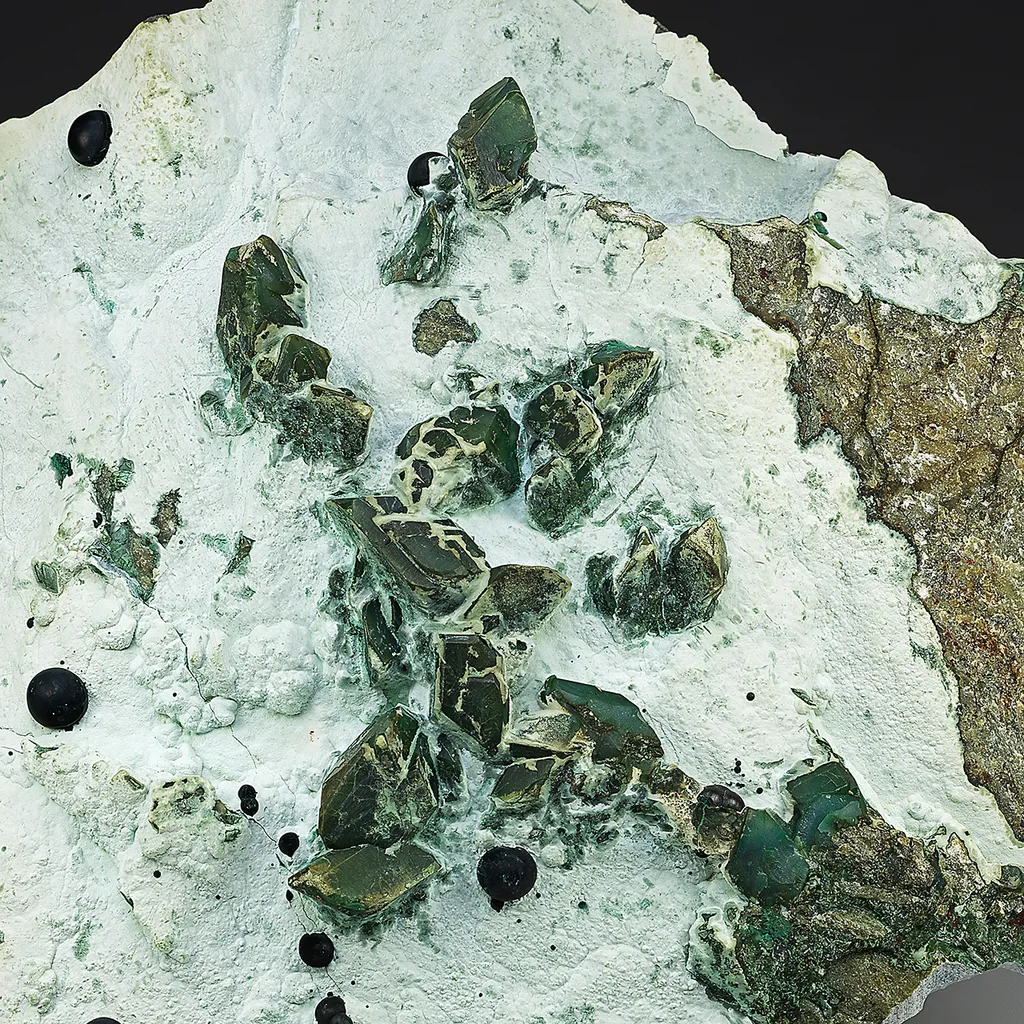 Chrysocolla after Azurite with Malachite image