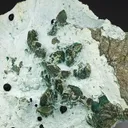 Chrysocolla after Azurite with Malachite - image 1