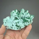 Chrysocolla after Barite with Malachite - image 2