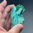 Chrysocolla after Barite with Malachite - image 2