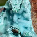 Chrysocolla after Malachite after Anhydrite & quartz - 158 grams - Tenke-Fungurume area, DR Congo - image 3