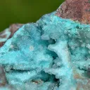 Chrysocolla after Malachite after Anhydrite & quartz - 217 grams - Tenke-Fungurume area, DR Congo - image 4