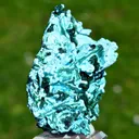 Chrysocolla after Malachite after Anhydrite & quartz - 242 grams - Tenke-Fungurume area, DR Congo - image 2
