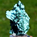 Chrysocolla after Malachite after Anhydrite & quartz - 242 grams - Tenke-Fungurume area, DR Congo - image 3
