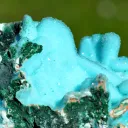 Chrysocolla after Malachite after Anhydrite & quartz - 270 grams - Tenke-Fungurume area, DR Congo - image 4