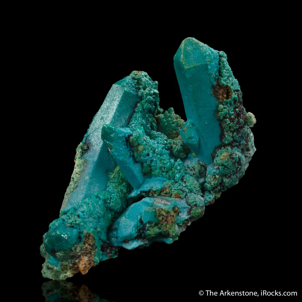 Chrysocolla coating Quartz - image 3