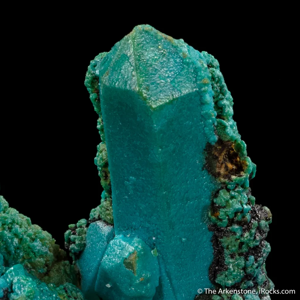 Chrysocolla coating Quartz - image 2
