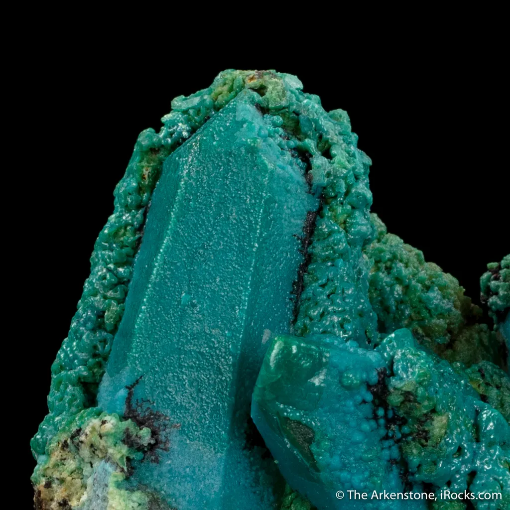 Chrysocolla coating Quartz image