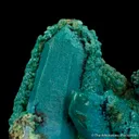 Chrysocolla coating Quartz - image 1