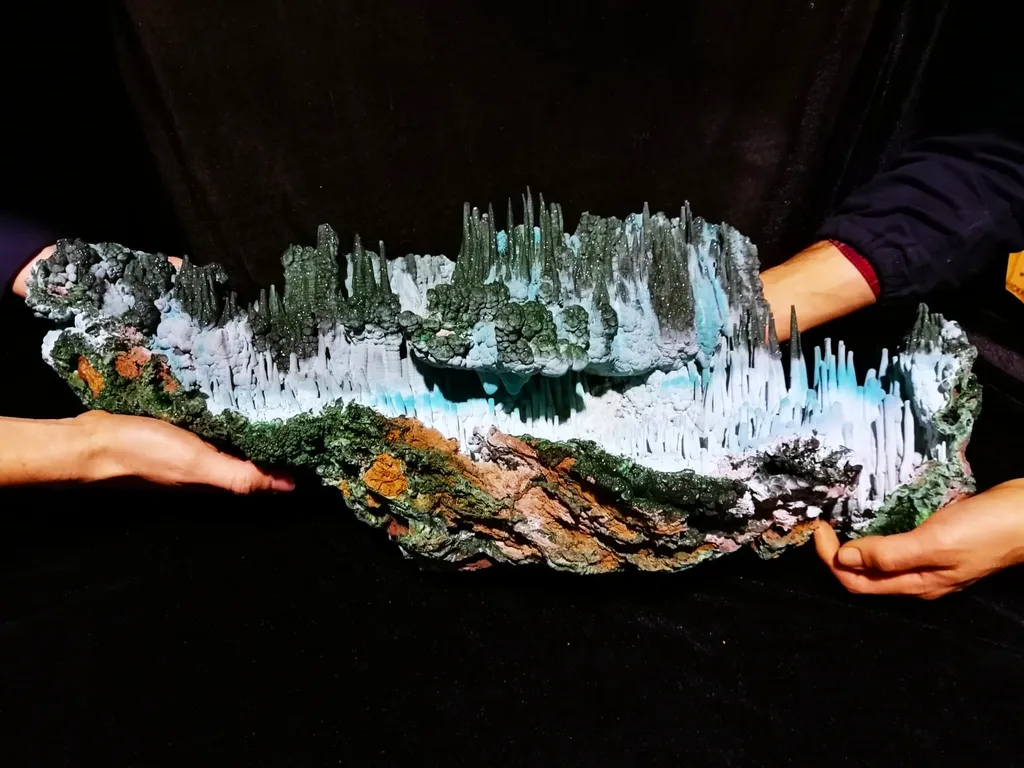 Chrysocolla from DR Congo, Haut-Katanga, Lubumbashi, L'Etoile du Congo Mine image