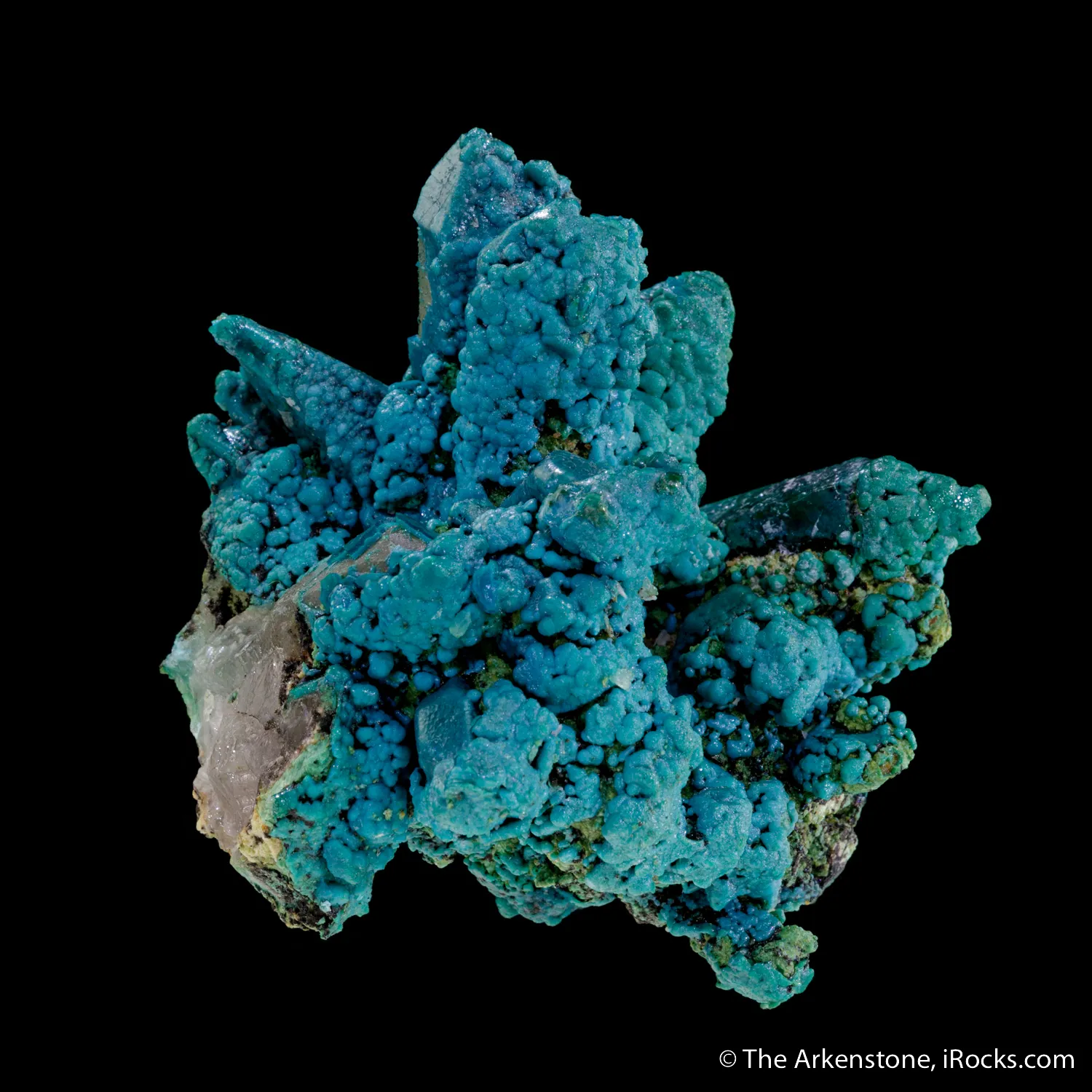Chrysocolla in Quartz - image 1