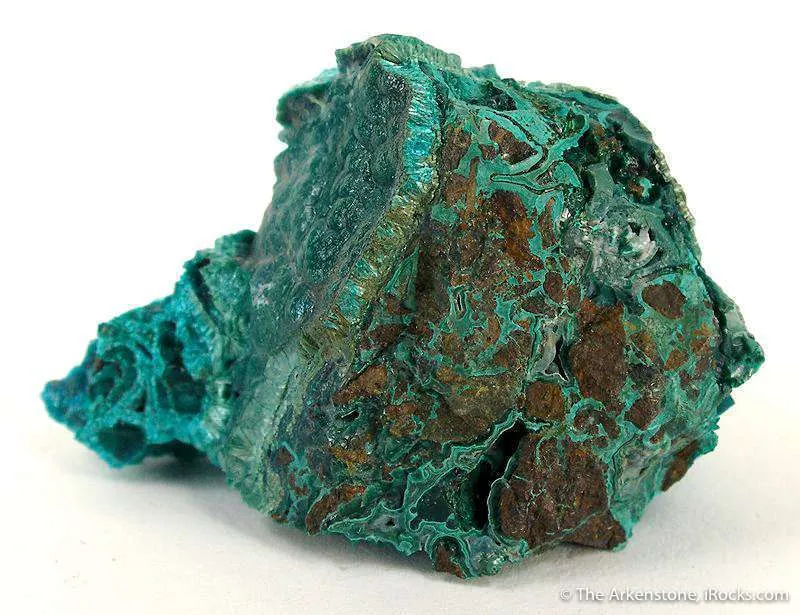 Chrysocolla in Tyrolite With Clinotyrolite - image 2