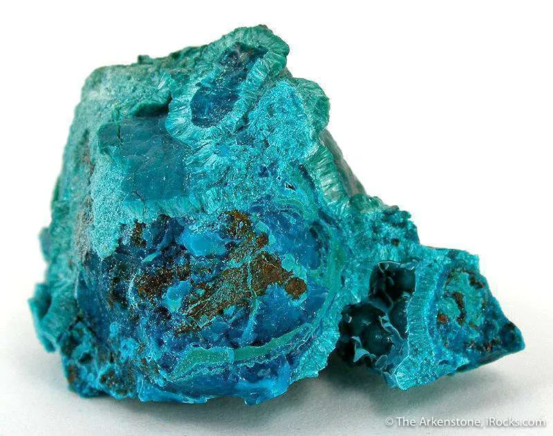 Chrysocolla in Tyrolite With Clinotyrolite image