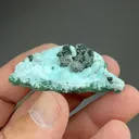 Chrysocolla-Malachite pseudomorphs with Quartz - image 2