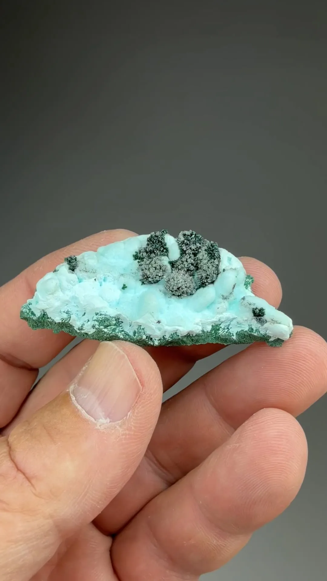 Chrysocolla-Malachite pseudomorphs with Quartz - image 2