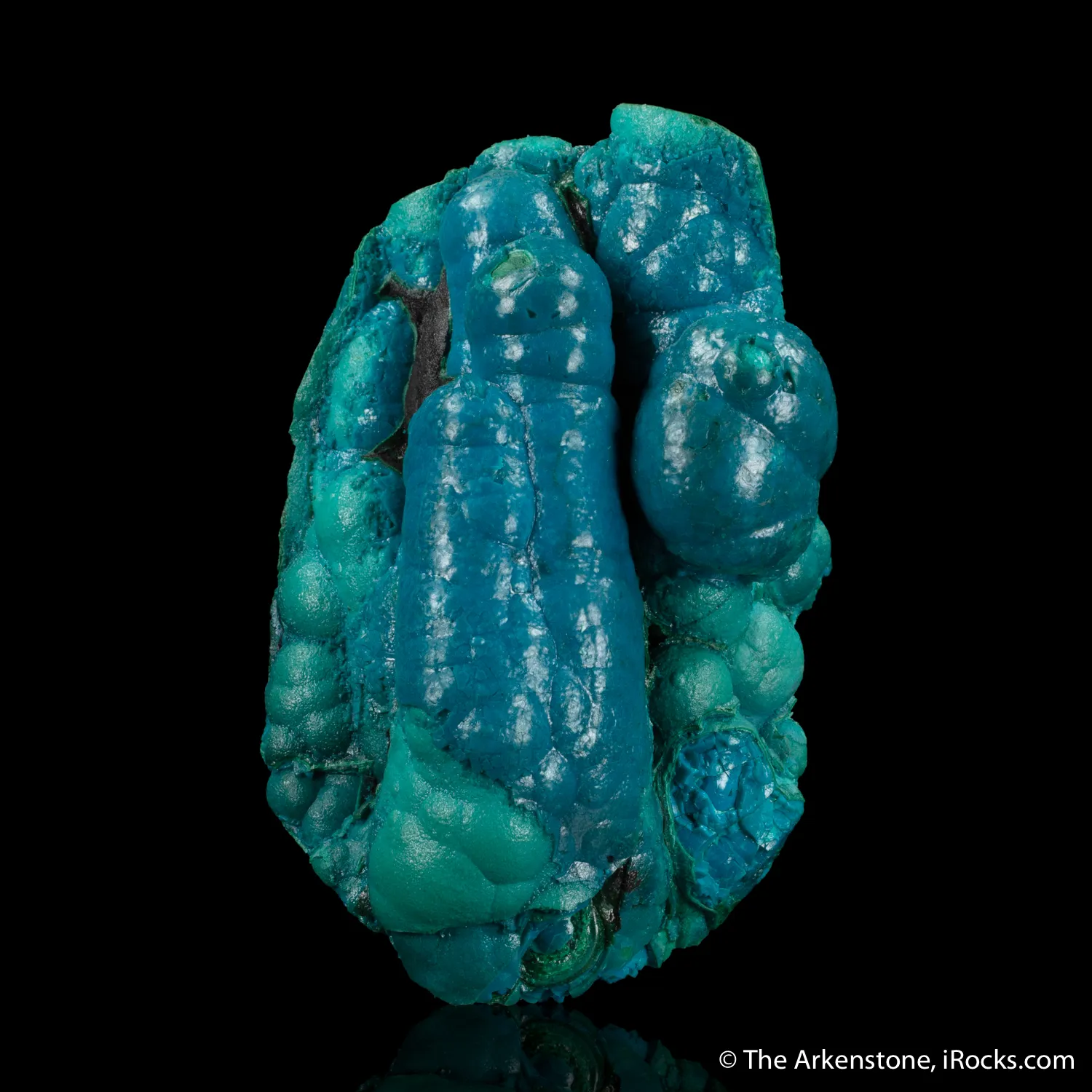 Chrysocolla on Malachite - image 1