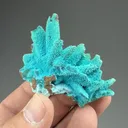 Chrysocolla on Malachite after Azurite - image 2