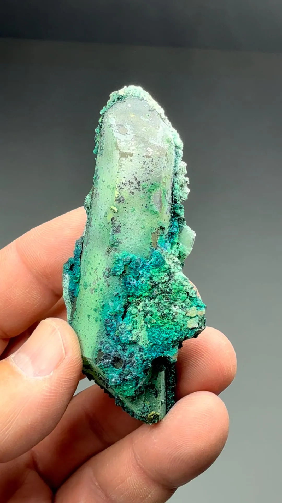 Chrysocolla on Quartz - image 2