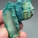 Chrysocolla on Quartz - image 2