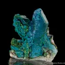 Chrysocolla on Quartz - image 1
