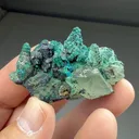 Chrysocolla on Quartz - image 2