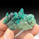 Chrysocolla on Quartz - image 1