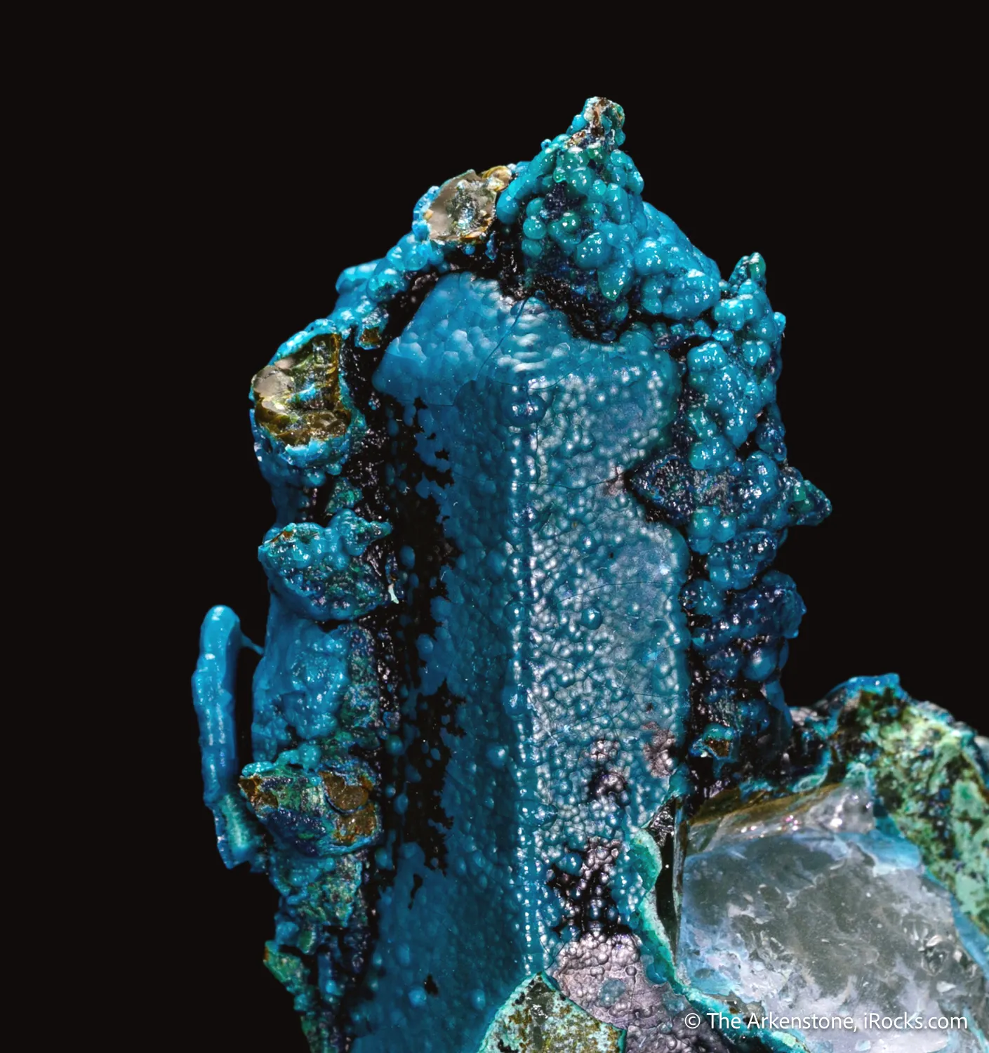 Chrysocolla on Quartz - image 4