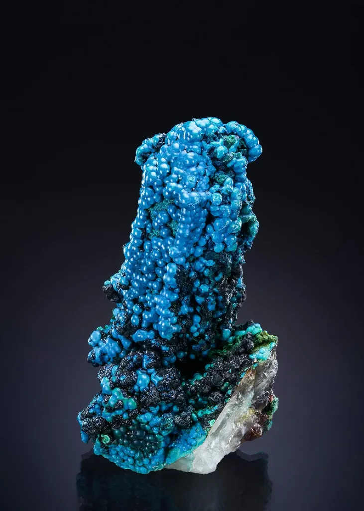 Chrysocolla on Quartz image