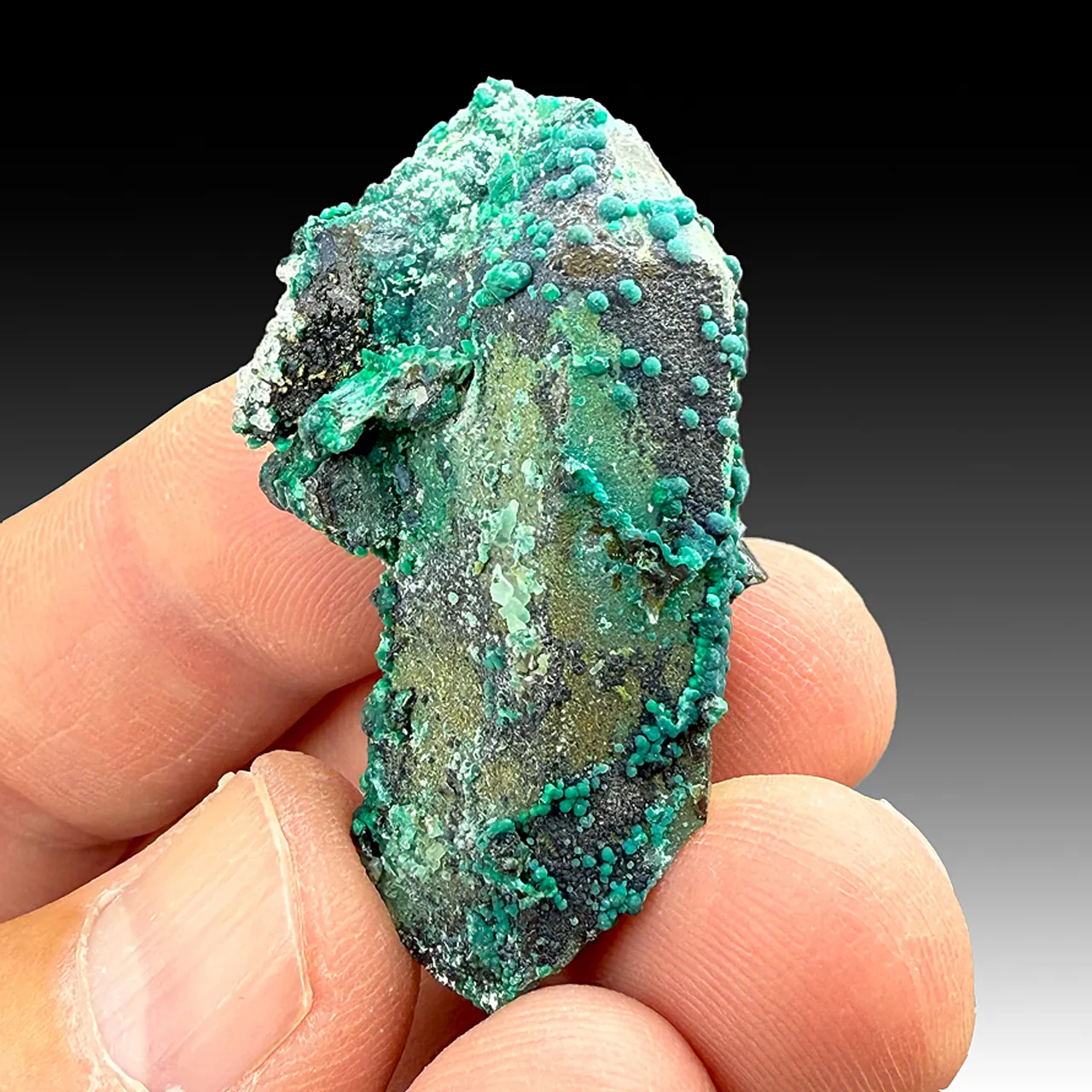 Chrysocolla on Quartz - image 1