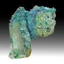 Chrysocolla on Quartz - image 1