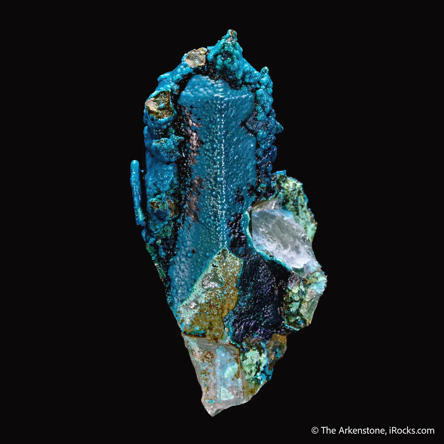 Chrysocolla on Quartz - image 3