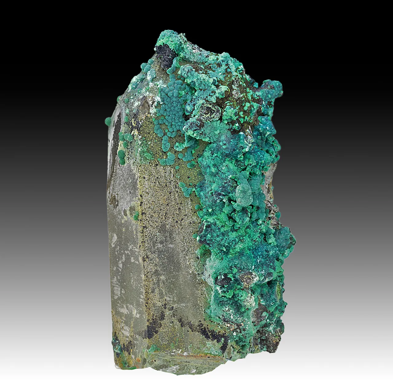 Chrysocolla on Quartz - image 1
