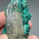 Chrysocolla on Quartz - image 2