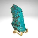 Chrysocolla on Quartz from Peru, Huancavelica, Julcani District, Tentadora Mine - image 6