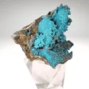 Chrysocolla on Quartz Tentadora Mine - image 3